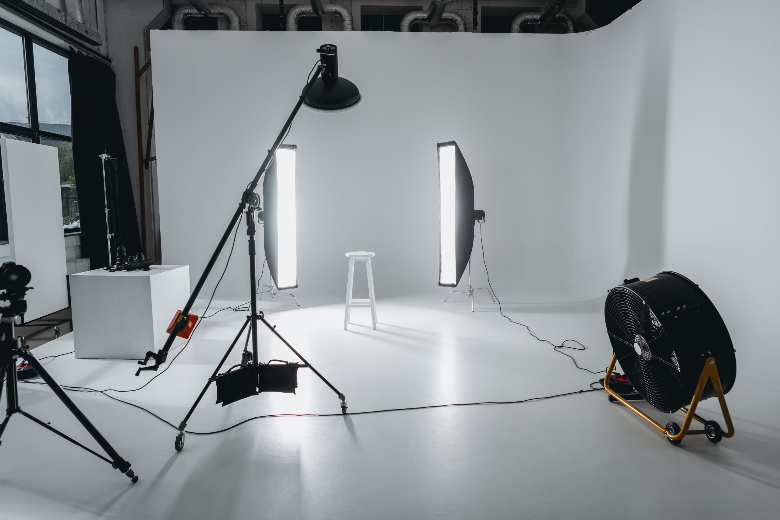 photography studio equipment setup