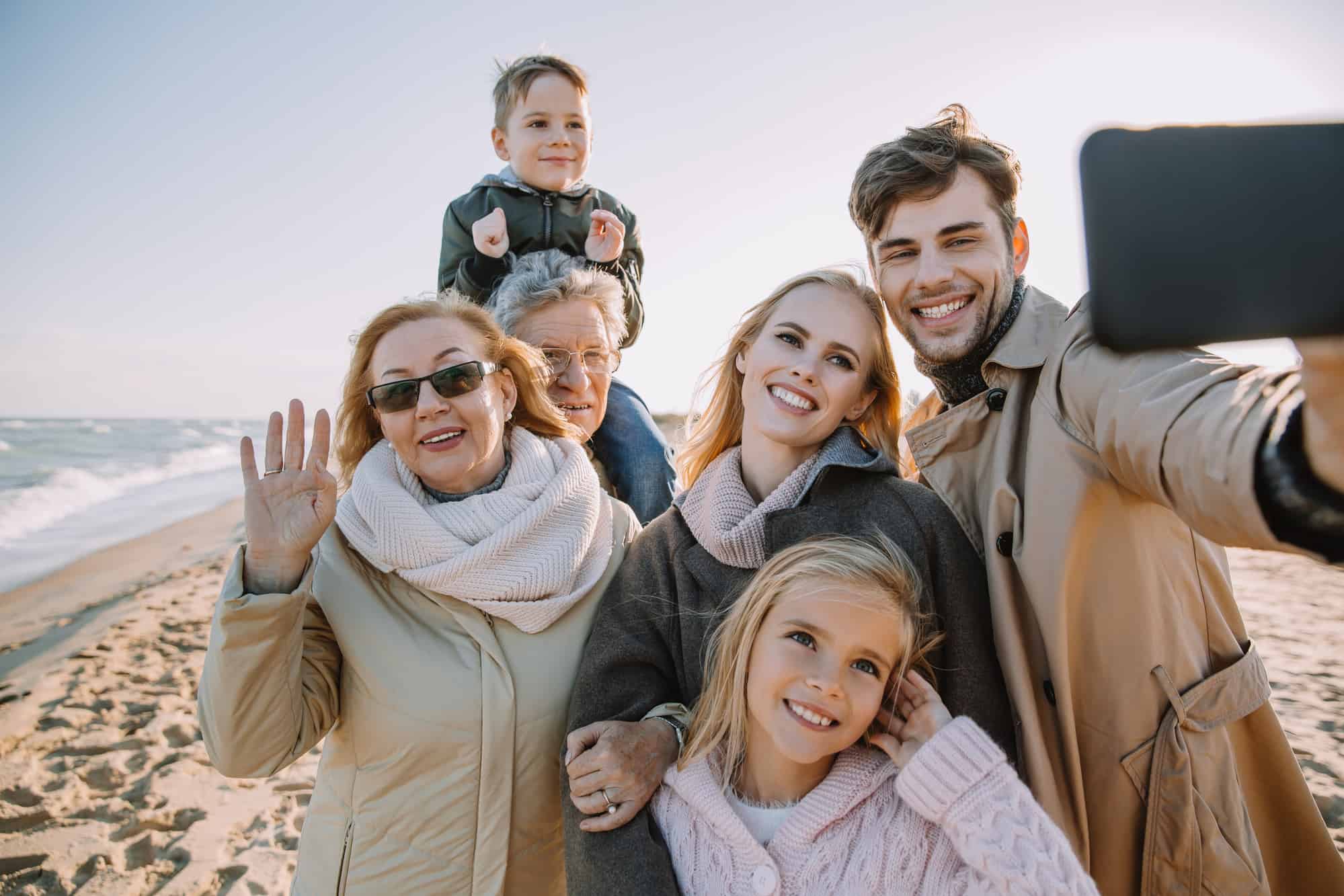 family photography on the beach