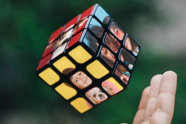 Rubik`s cube personal photos