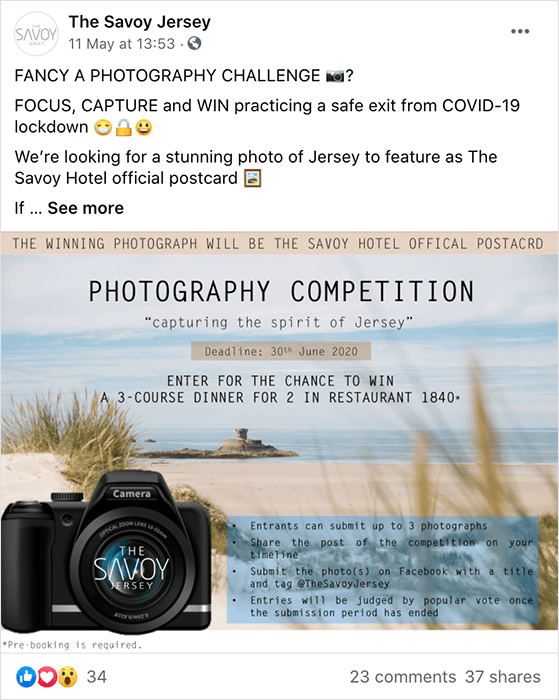 Photography challenge on Facebook