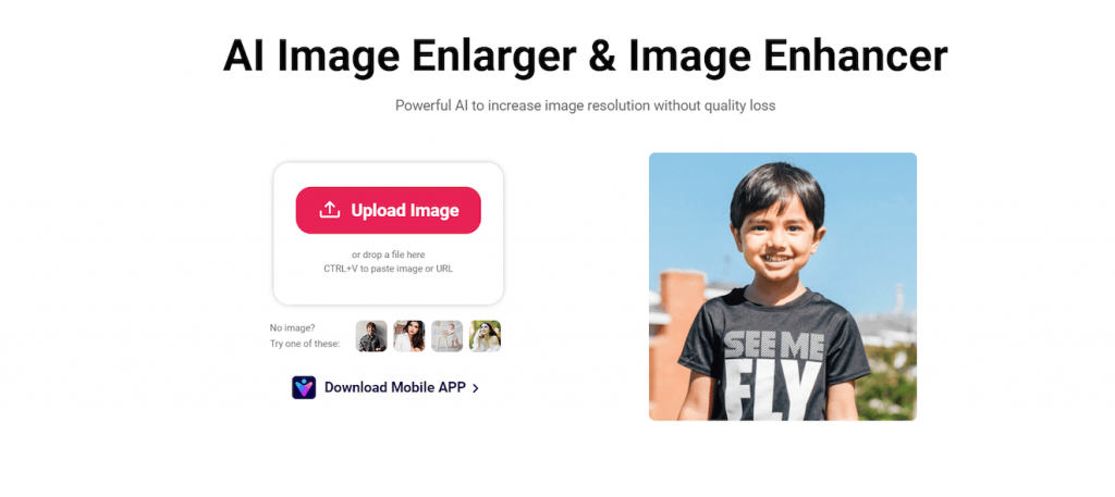Cutout.pro image enlarger and enhancer